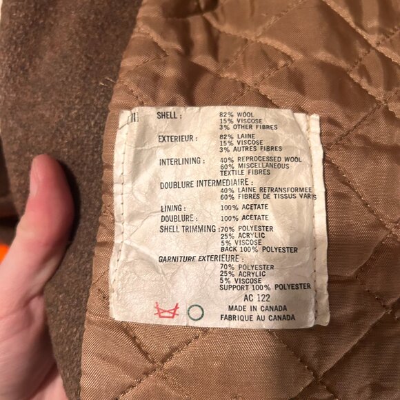 1970s hippie Wool blend hooded embroidered fur trimmed penny lane coat! - Picture 14 of 15